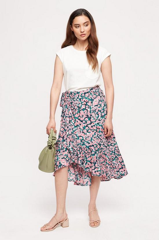 Dorothy Perkins Petite Pink And Green Skirt 1