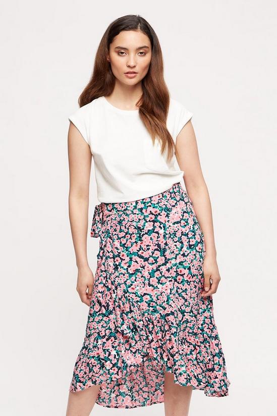 Dorothy Perkins Petite Pink And Green Skirt 2
