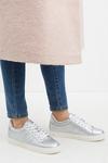 Dorothy Perkins Silver Infinity Lace Up Trainers thumbnail 4