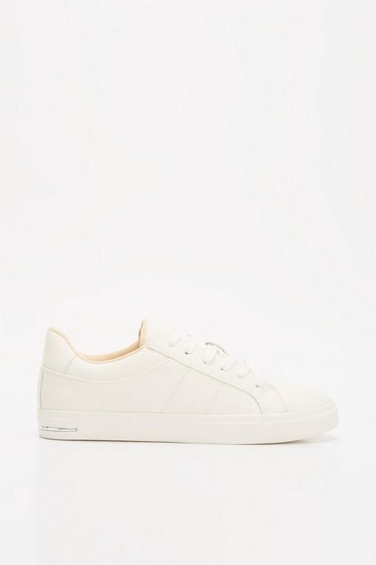 Dorothy Perkins White Infinity Lace Up Trainers 2