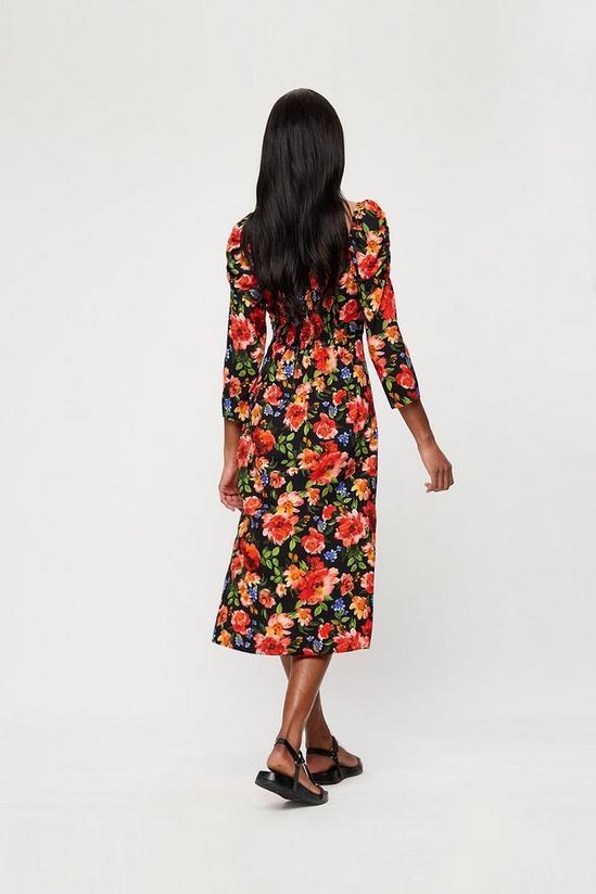 Dorothy Perkins Floral Split Midi Dress 3