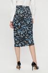 Dorothy Perkins Black Cobalt Floral Tailored Pencil Skirt thumbnail 3
