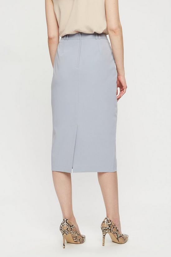 Dorothy Perkins Silver Grey Tailored Pencil Skirt 3