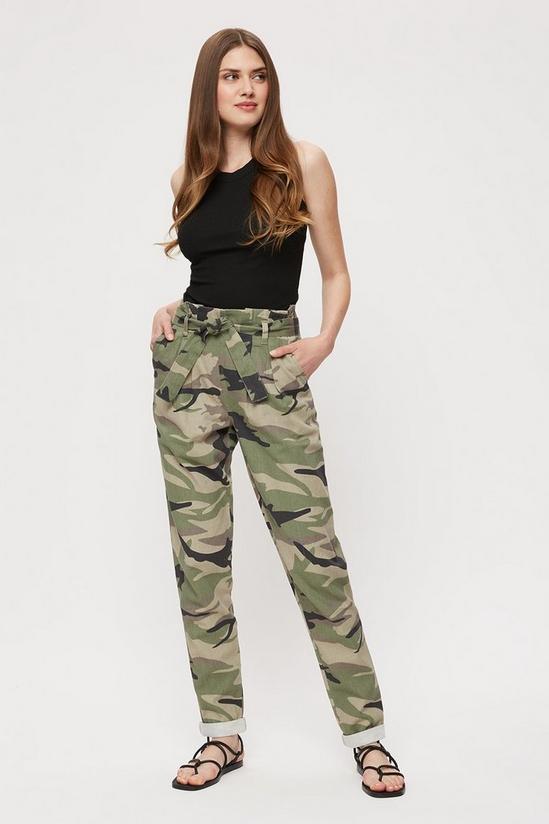 Dorothy Perkins Tall Khaki Camouflage Trousers 1