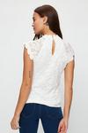 Dorothy Perkins Ivory Scallop Lace Top thumbnail 3