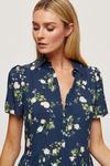 Dorothy Perkins Tall Navy Floral Shirt Dress thumbnail 4