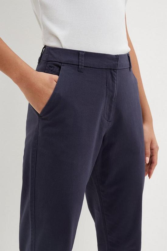Dorothy Perkins Navy Chino Trousers 4