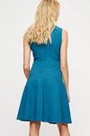 Dorothy Perkins Teal Fit And Flare Tailored Dress thumbnail 3