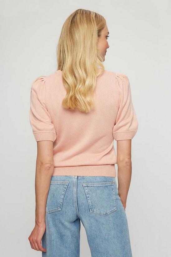 Dorothy Perkins Blush All Over Heart Short Sleeve Knitted Tee 3