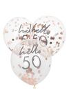 Dorothy Perkins Ginger Ray 'Hello 50' Confetti Balloons thumbnail 1