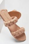 Dorothy Perkins Leather Pink Jodie Plaited Strap Sandal thumbnail 3