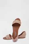 Dorothy Perkins Leather Pink Jingly Weave Sandals thumbnail 4