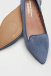 Dorothy Perkins Suede Navy Led Cut Point Loafer thumbnail 4