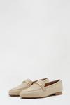 Dorothy Perkins Wide Fit Leather Cream Liza Snaffle Loafer thumbnail 2