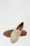 Dorothy Perkins Wide Fit Leather Cream Liza Snaffle Loafer thumbnail 3