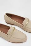Dorothy Perkins Wide Fit Leather Cream Liza Snaffle Loafer thumbnail 4