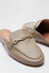 Dorothy Perkins Leather Taupe Liesel Backless Loafer thumbnail 3