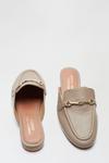 Dorothy Perkins Leather Taupe Liesel Backless Loafer thumbnail 4