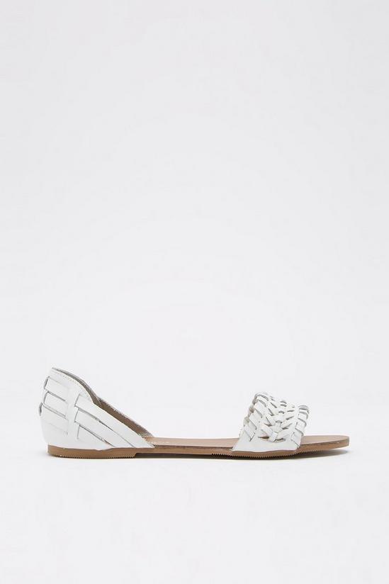 Dorothy Perkins Leather White Jingly Weave Sandals 2