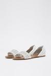 Dorothy Perkins Leather White Jingly Weave Sandals thumbnail 3