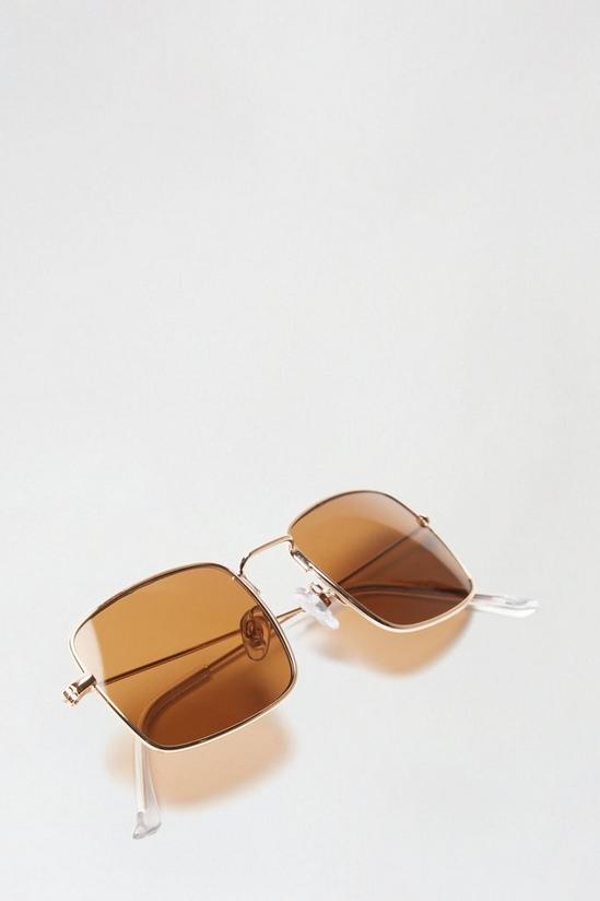 Dorothy Perkins Gold Square Frame Sunglasses 3
