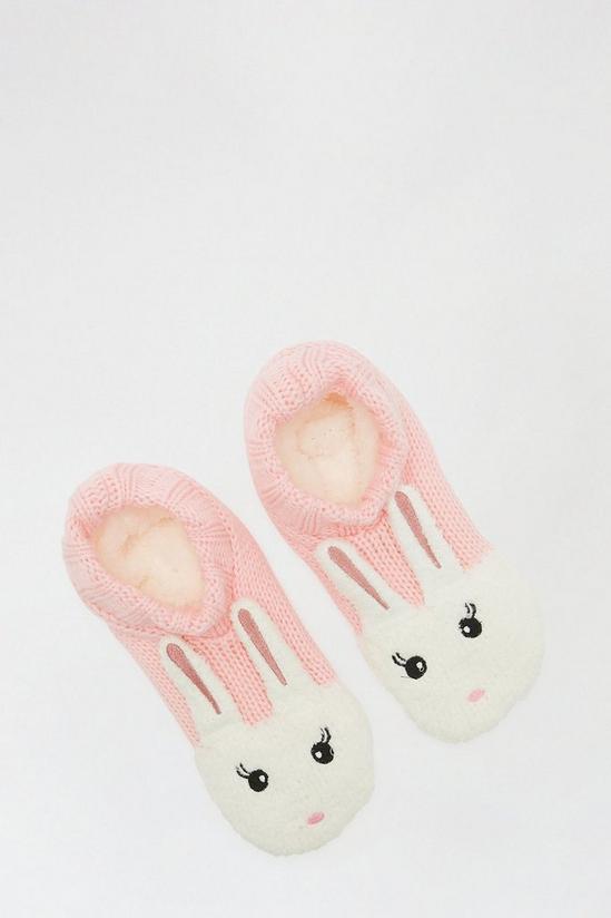 Dorothy Perkins Pink Bunny Slipper Socks 1
