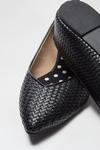 Dorothy Perkins Wide Fit Black Pleat Embossed Point Pump thumbnail 4