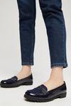Dorothy Perkins Navy Livia Cleated Sole Loafer thumbnail 1
