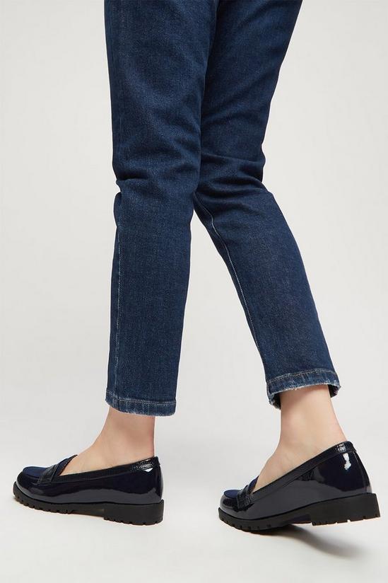 Dorothy Perkins Navy Livia Cleated Sole Loafer 4