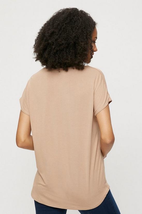 Dorothy Perkins Tall Camel Short Sleeve T-shirt 3