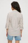 Dorothy Perkins Red And Ivory Stripe Open Collar Shirt thumbnail 3
