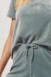 Dorothy Perkins Short Sleeve Velour T-Shirt And Shorts thumbnail 4