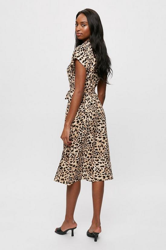 Dorothy Perkins Leopard Tie Waist Shirt Dress 3