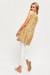 Dorothy Perkins Yellow Ditsy Floral Crinkle Tunic thumbnail 3