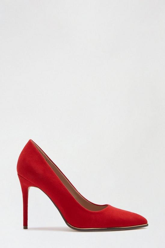 Dorothy Perkins Red Draya Pointed Toe Court Shoe 1
