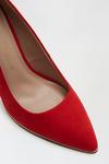 Dorothy Perkins Red Draya Pointed Toe Court Shoe thumbnail 4