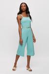 Dorothy Perkins Sage Green Strappy Culotte Jumpsuit thumbnail 2