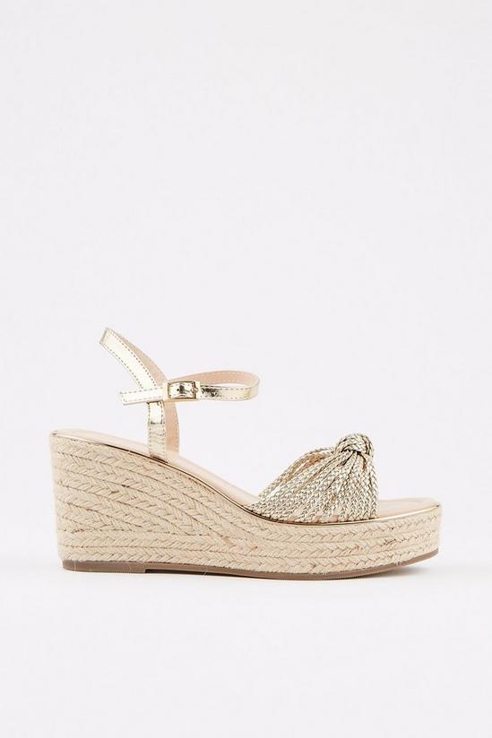Dorothy Perkins Radiant Braided Knot Wedge Sandals 2