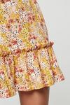 Dorothy Perkins Ditsy Tiered Hem Textured Mini Skirt thumbnail 4