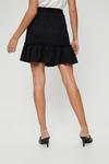Dorothy Perkins Black Tiered Hem Textured Mini Skirt thumbnail 3