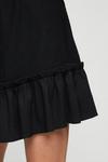 Dorothy Perkins Black Tiered Hem Textured Mini Skirt thumbnail 4