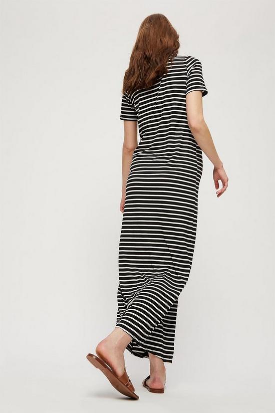 Dorothy Perkins Maternity Mono Stripe T-shirt Maxi Dress 3