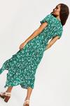 Dorothy Perkins Petite Green Ditsy Wrap Midi Dress thumbnail 3