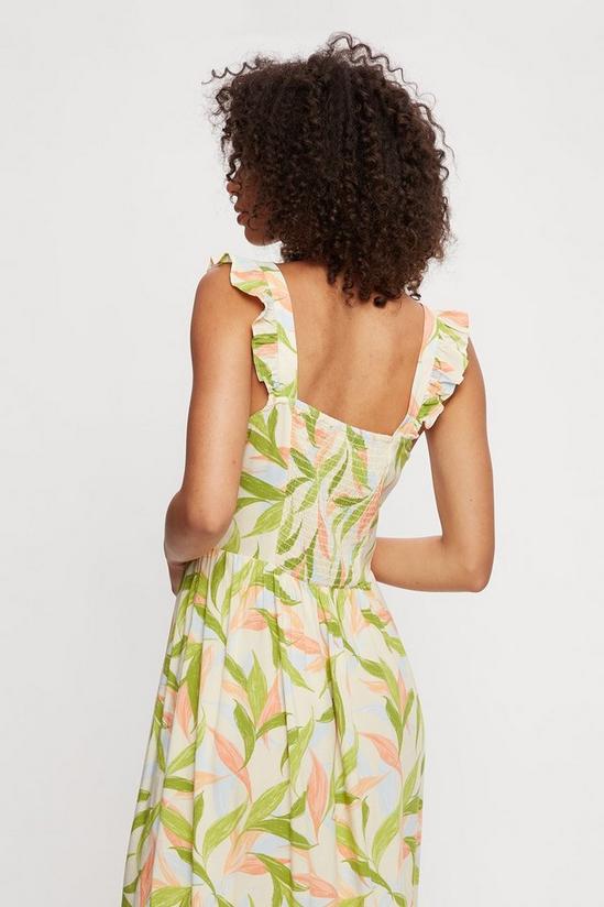 Dorothy Perkins Tropical Ruched Front Midi Dress 3