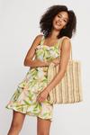 Dorothy Perkins Tropical Ruffle Tiered  Mini Dress thumbnail 1