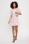 Dorothy Perkins Pink Ditsy Floral Frill Hem Mini Dress thumbnail 2