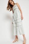 Dorothy Perkins Pastel Stripe Halter Shirred Midaxi Dress thumbnail 1