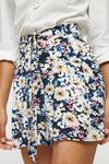 Dorothy Perkins Petite Abbie Floral Wrap Shorts thumbnail 4
