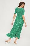 Dorothy Perkins Tall Green Ditsy Shirred Midaxi Dress thumbnail 3