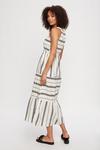 Dorothy Perkins Mono Stripe Halter Shirred Midaxi Dress thumbnail 3